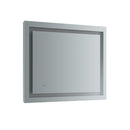 Santo 36" W x 30" H Contemporary Rectangular Framed Bathroom Wall Mirror with Light - image 2
