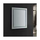 Santo 36" W x 30" H Contemporary Rectangular Framed Bathroom Wall Mirror with Light - image 5