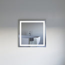 Santo 36" W x 36" H Modern Square Aluminum Frameless Bathroom Wall Mirror with LED Lighting - image 1