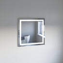 Santo 36" W x 36" H Modern Square Aluminum Frameless Bathroom Wall Mirror with LED Lighting - image 2