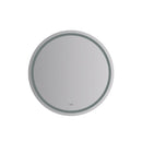 Santo 42" Diameter Modern Circular Aluminum Frameless Bathroom Wall Mirror with LED Lighting - image 1