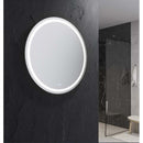 Santo 42" Diameter Modern Circular Aluminum Frameless Bathroom Wall Mirror with LED Lighting - image 4