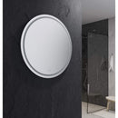 Santo 42" Diameter Modern Circular Aluminum Frameless Bathroom Wall Mirror with LED Lighting - image 5