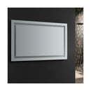 Santo 48" W x 30" H Contemporary Rectangular Framed Bathroom Wall Mirror with Light - image 4