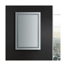 Santo 48" W x 30" H Contemporary Rectangular Framed Bathroom Wall Mirror with Light - image 7