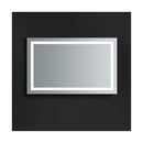 Santo 48" W x 30" H Contemporary Rectangular Framed Bathroom Wall Mirror with Light - image 10