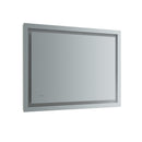 Santo 48" W x 36" H Contemporary Rectangular Framed Bathroom Wall Mirror with Light - image 2