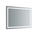 Santo 48" W x 36" H Contemporary Rectangular Framed Bathroom Wall Mirror with Light - image 1