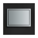 Santo 48" W x 36" H Contemporary Rectangular Framed Bathroom Wall Mirror with Light - image 6