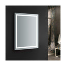 Santo 48" W x 36" H Contemporary Rectangular Framed Bathroom Wall Mirror with Light - image 9