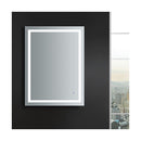 Santo 48" W x 36" H Contemporary Rectangular Framed Bathroom Wall Mirror with Light - image 11