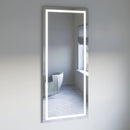 Santo 30" W x 71" H Modern Rectangular Aluminum Frameless Bathroom Wall Mirror with LED Lighting - image 2