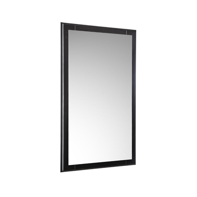 Oxford 20" W x 31-7/8" H Contemporary Rectangular Wood Framed Bathroom Wall Mirror - image 1