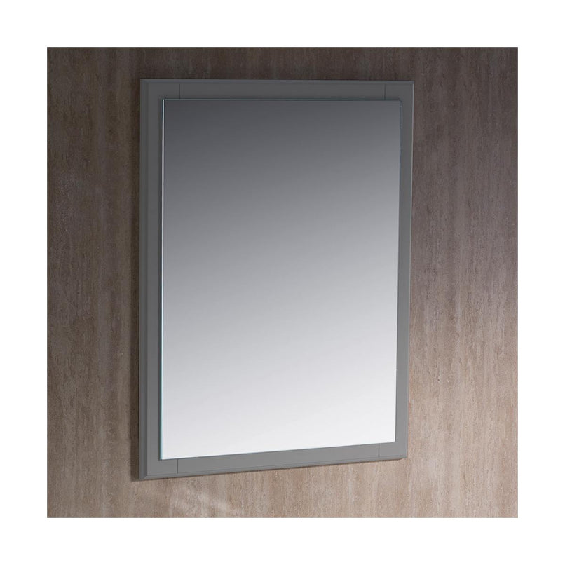 Oxford 26" W x 31-7/8" H Contemporary Rectangular Wood Framed Bathroom Wall Mirror - image 2