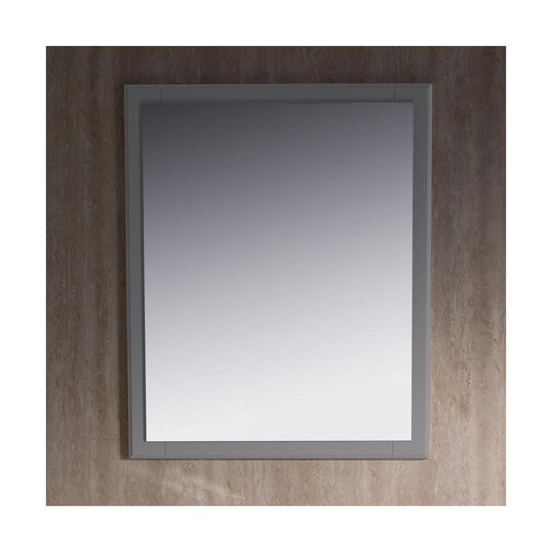 Oxford 26" W x 31-7/8" H Contemporary Rectangular Wood Framed Bathroom Wall Mirror - image 3
