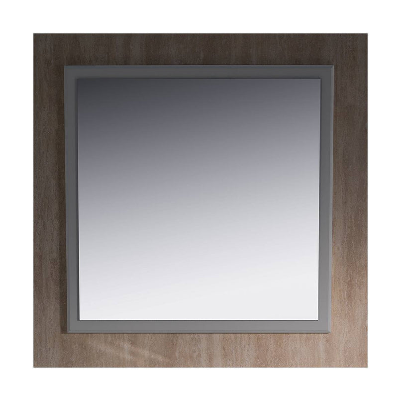 Oxford 31-7/8" W x 31-7/8" H Contemporary Square Wood Framed Bathroom Wall Mirror - image 3