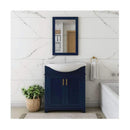 Hartford 20" W x 30" H Transitional Rectangular Wood Framed Bathroom Wall Mirror - image 3