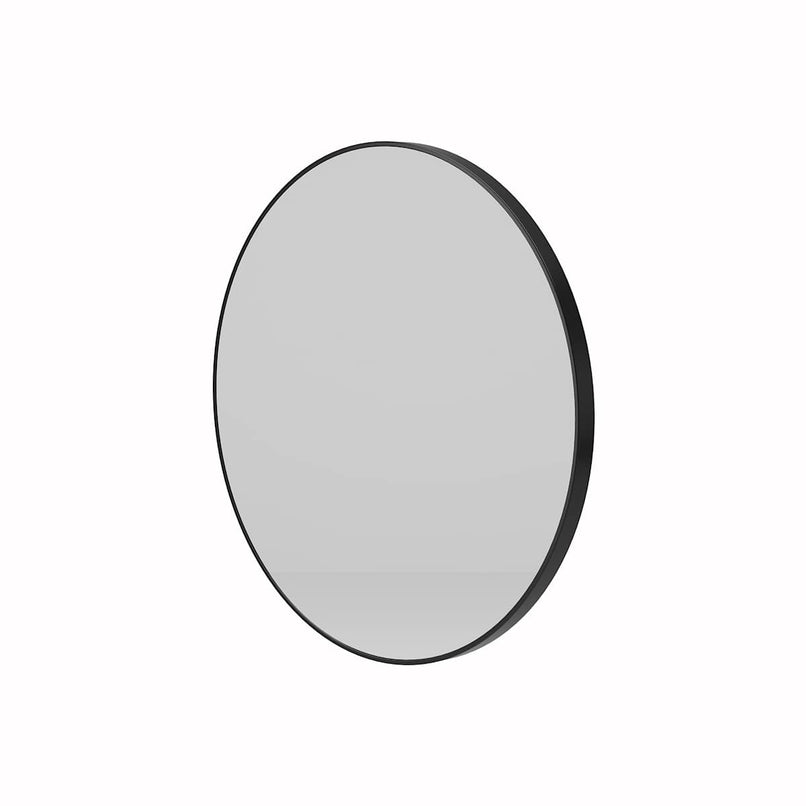 Olena 35-7/16" Diameter Circular Flat Aluminum Framed Wall Mounted Bathroom Mirror - image 2