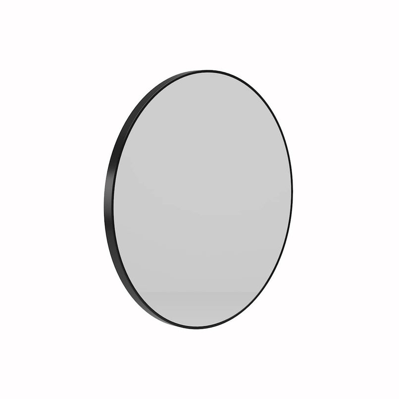 Olena 35-7/16" Diameter Circular Flat Aluminum Framed Wall Mounted Bathroom Mirror - image 3
