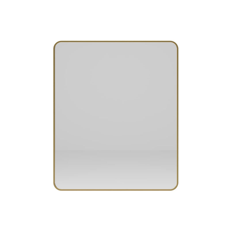 Reece 29-1/2"W x 35-7/16"H Rectangular Flat Aluminum Framed Wall Mounted Bathroom Mirror - image 1