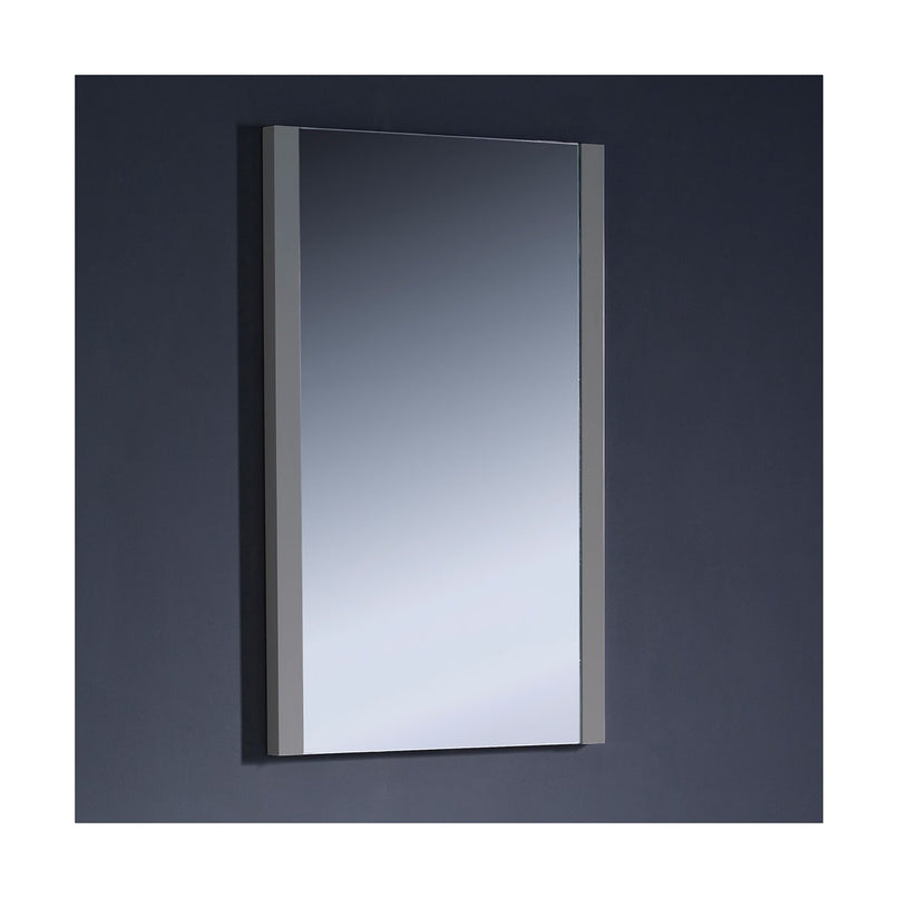 Torino 19-5/8" W x 31-1/2" H Contemporary Rectangular Framed Bathroom Wall Mirror - image 2