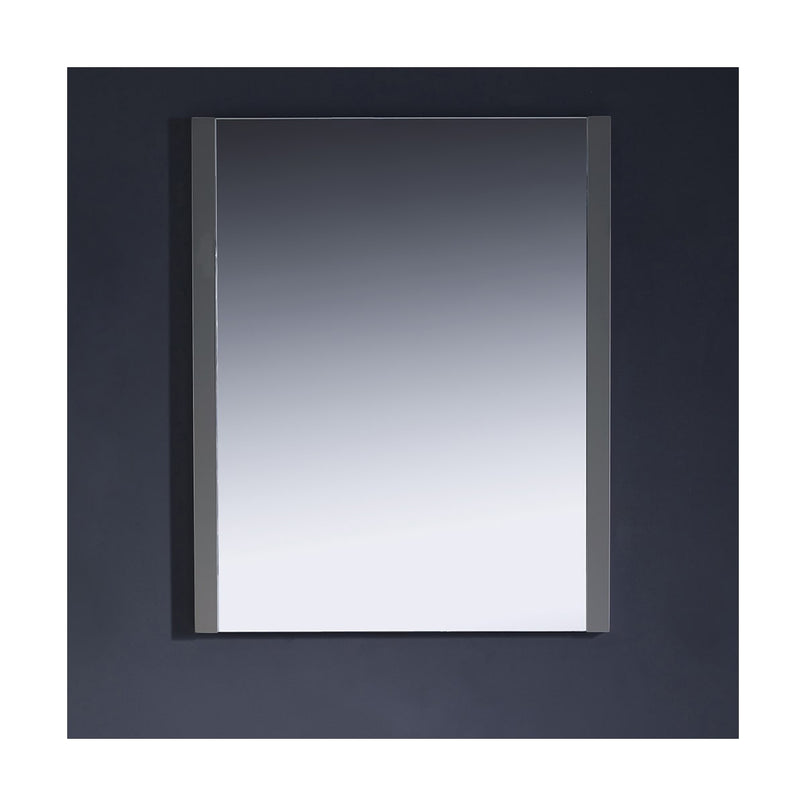 Torino 25-1/2" W x 31-1/2" H Contemporary Rectangular Framed Bathroom Wall Mirror - image 3