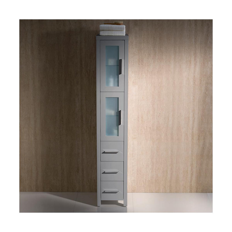 Torino 68-1/8" Engineered Wood Free Standing Bathroom Linen Tower - image 4