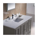 Oxford 48" Free Standing Single Basin Vanity Set with Cabinet, Quartz Vanity Top, and Framed Mirror - image 6