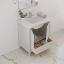 Oxford 30" Free Standing Single Basin Vanity Set with Cabinet, Quartz Vanity Top, and Framed Mirror - image 3