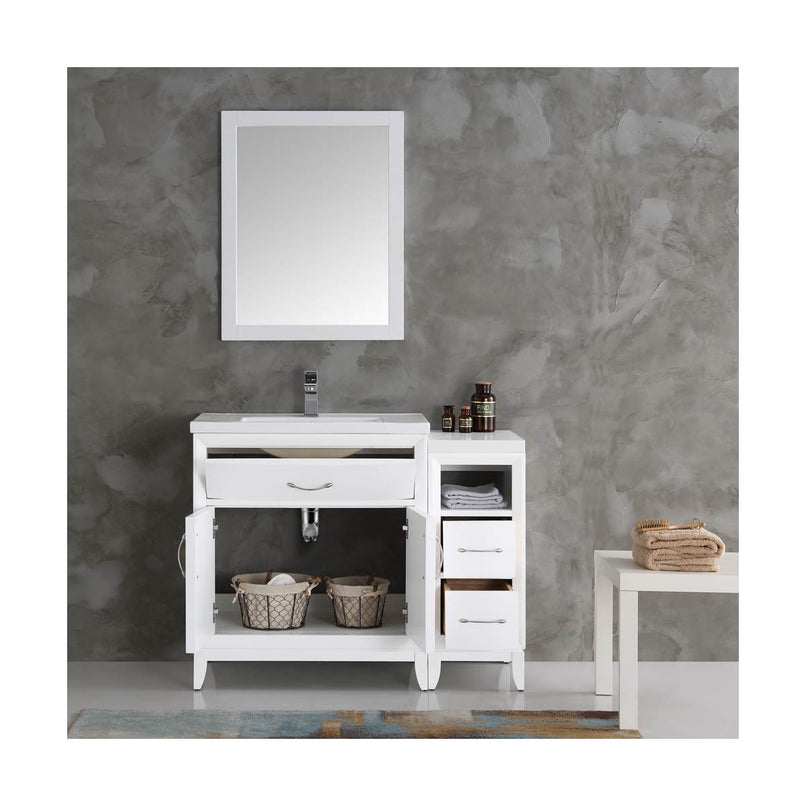Cambridge 42" Free Standing Single Basin Vanity Set with Cabinet and Ceramic Vanity Top - image 6