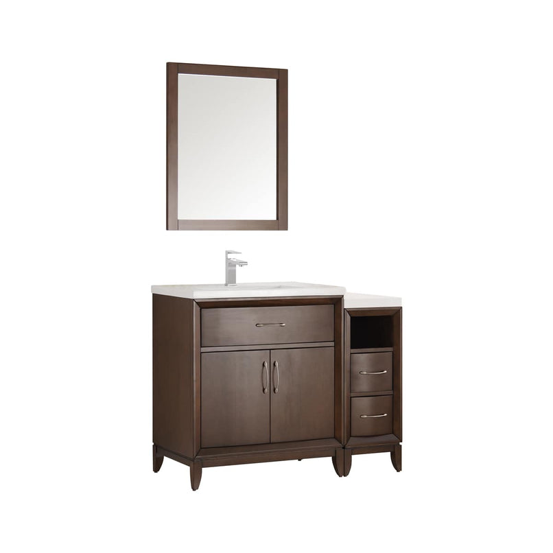 Cambridge 42" Free Standing Single Basin Vanity Set with Cabinet and Ceramic Vanity Top - image 5