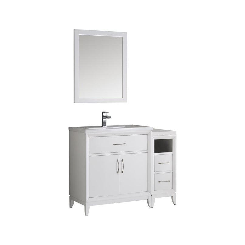 Cambridge 42" Free Standing Single Basin Vanity Set with Cabinet and Ceramic Vanity Top - image 4