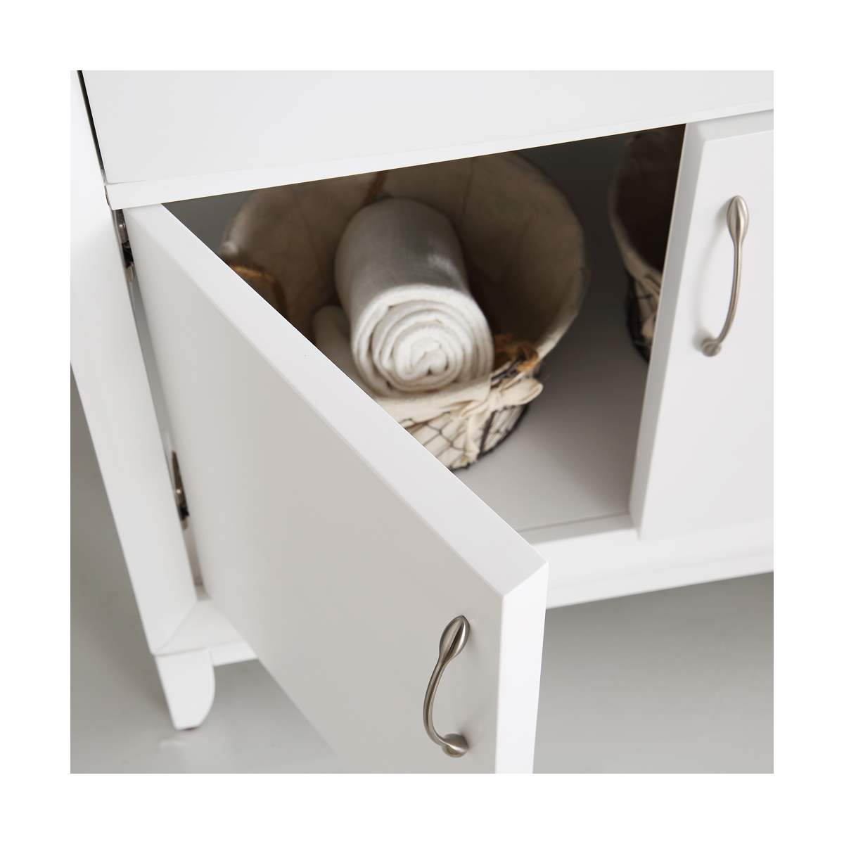 Cambridge 72" Free Standing Double Basin Vanity Set with Cabinet and Ceramic Vanity Top