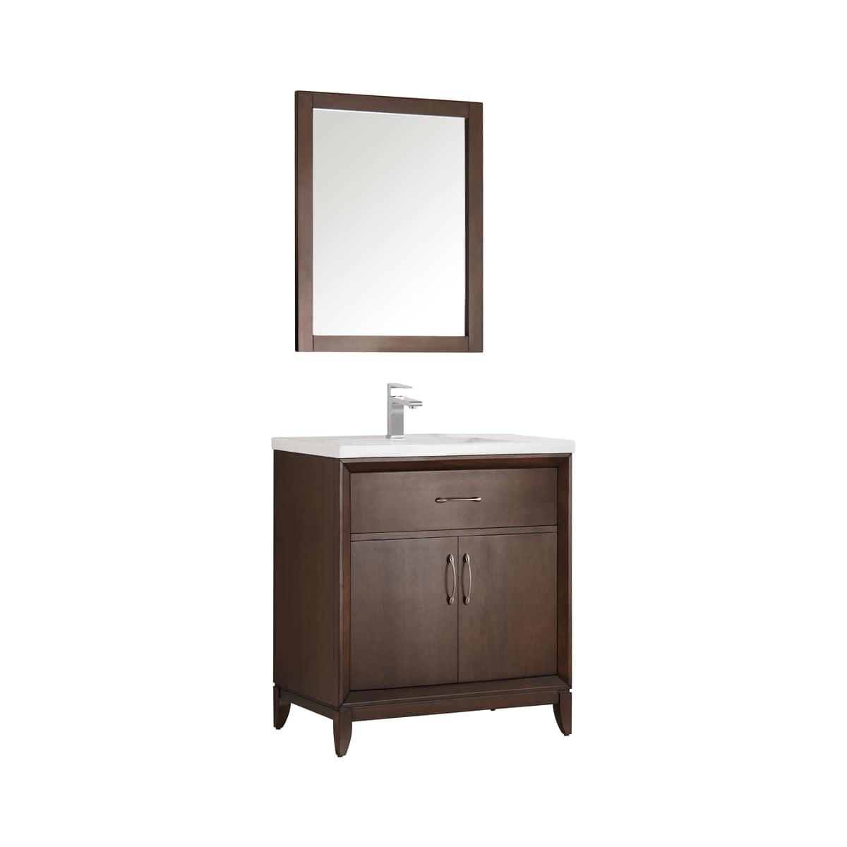 Cambridge 30" Free Standing Single Basin Vanity Set with Cabinet and Ceramic Vanity Top