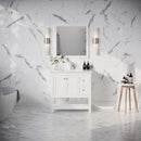 Manchester 36" Free Standing Single Basin Vanity Set with Cabinet, Quartz Vanity Top, and Framed Mirror - image 13