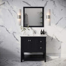 Manchester 36" Free Standing Single Basin Vanity Set with Cabinet, Quartz Vanity Top, and Framed Mirror - image 1