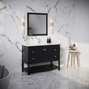 Manchester 48" Free Standing Single Basin Vanity Set with Cabinet, Quartz Vanity Top, and Framed Mirror - image 4
