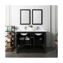 Manchester 48" Free Standing Double Basin Vanity Set with Cabinet, Quartz Vanity Top, and Framed Mirror - image 15