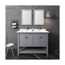 Manchester 48" Free Standing Double Basin Vanity Set with Cabinet, Quartz Vanity Top, and Framed Mirror - image 13