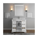 Windsor 40" Free Standing Single Basin Vanity Set with Cabinet, Quartz Vanity Top, and Framed Mirror - image 12