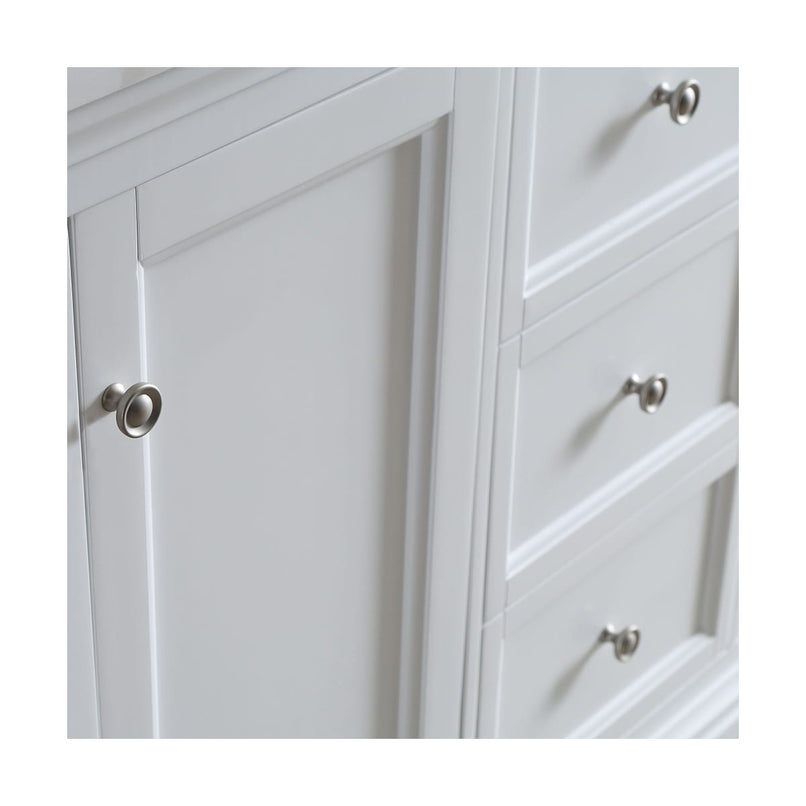 Windsor 40" Free Standing Single Basin Vanity Set with Cabinet, Quartz Vanity Top, and Framed Mirror - image 14