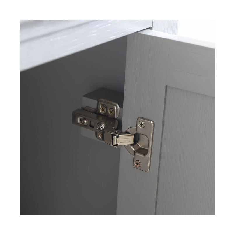 Windsor 40" Free Standing Single Basin Vanity Set with Cabinet, Quartz Vanity Top, and Framed Mirror - image 15