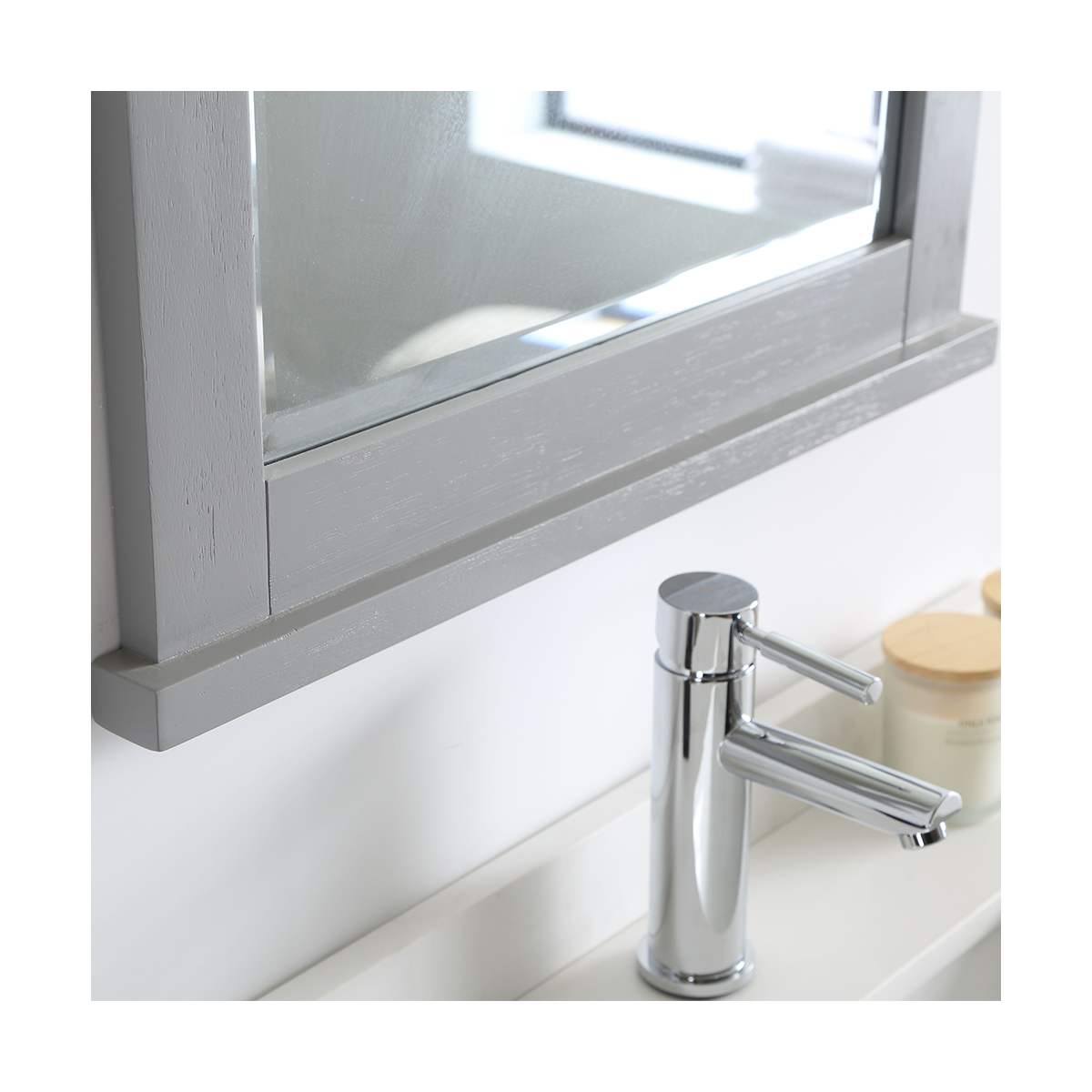 Windsor 40" Free Standing Single Basin Vanity Set with Cabinet, Quartz Vanity Top, and Framed Mirror - image 18