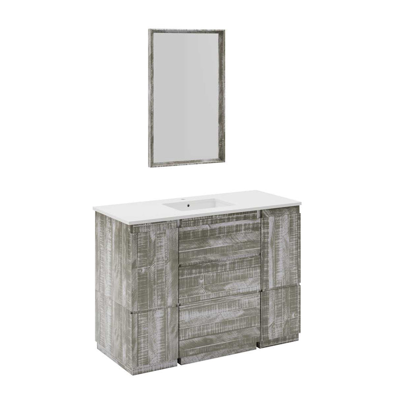 Formosa 48" Free Standing Single Basin Vanity Set with Cabinet, Quartz Vanity Top, and Framed Mirror - image 14