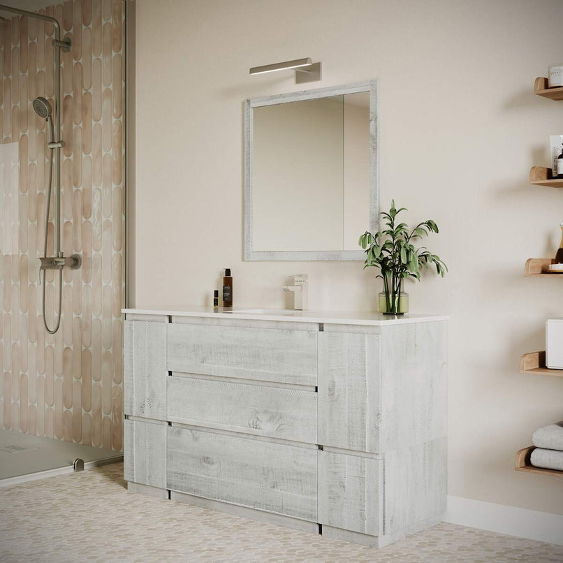 Formosa 60" Free Standing Single Basin Vanity Set with Cabinet, Quartz Vanity Top, and Framed Mirror - image 17