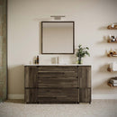 Formosa 60" Free Standing Single Basin Vanity Set with Cabinet, Quartz Vanity Top, and Framed Mirror - image 1