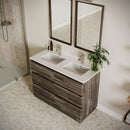 Formosa 48" Free Standing Double Basin Vanity Set with Cabinet, Quartz Vanity Top, and Framed Mirror - image 4