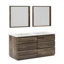Formosa 72" Free Standing Double Basin Vanity Set with Cabinet, Quartz Vanity Top, and Framed Mirror - image 2