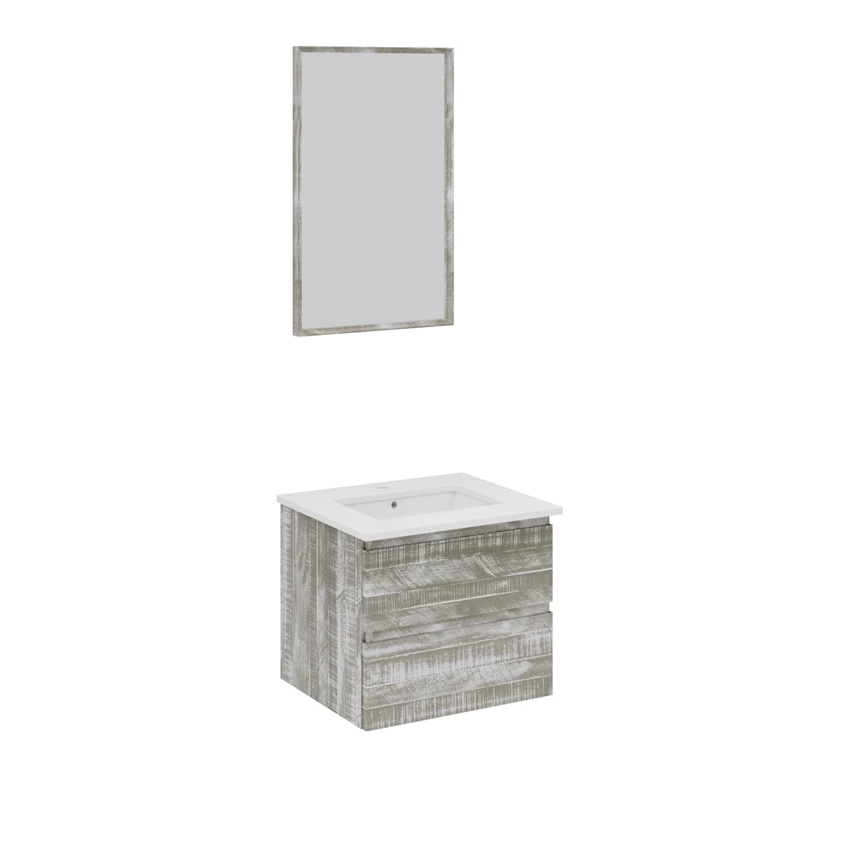 Formosa 24" Wall Mounted Single Basin Vanity Set with Cabinet, Quartz Vanity Top, and Framed Mirror - image 14