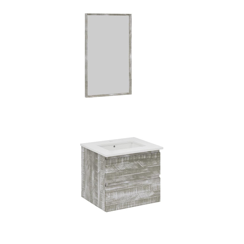 Formosa 24" Wall Mounted Single Basin Vanity Set with Cabinet, Quartz Vanity Top, and Framed Mirror - image 14